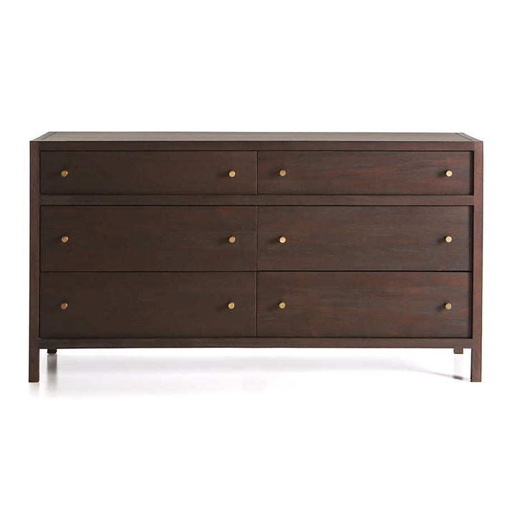 Keane Wenge 6 Drawer Wood Dresser