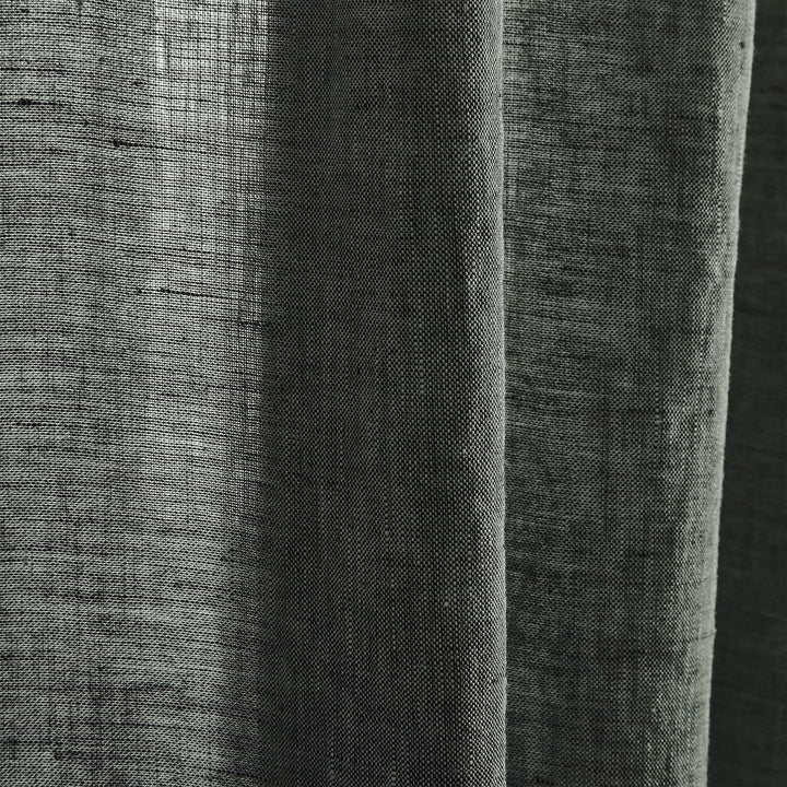 European Flax Linen Melange Curtain-84"