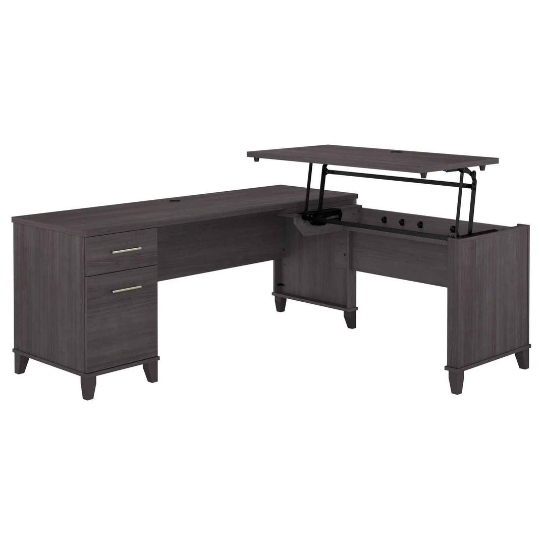 Ketcham Height Adjustable L Shape Desk
