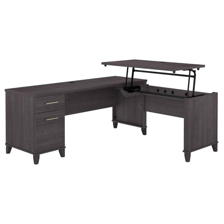 Ketcham Height Adjustable L Shape Desk