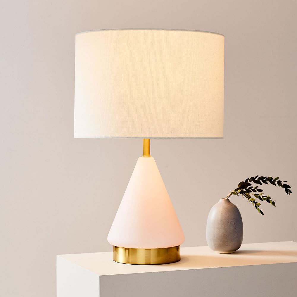 Metalized Glass Usb Table Lamp