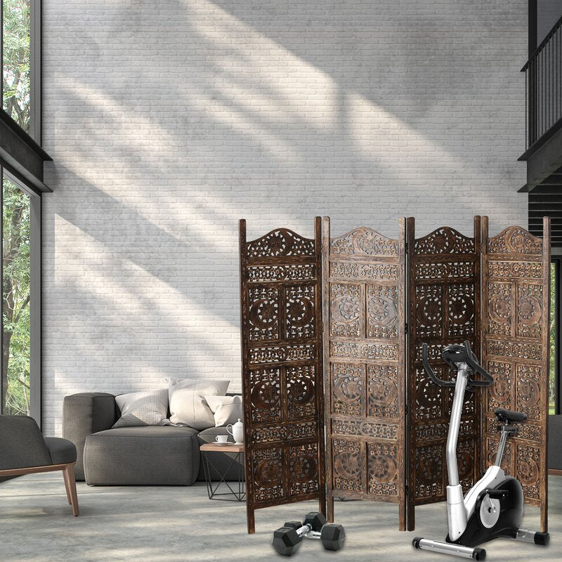 Hubertine Panel Solid Wood Folding Room Divider