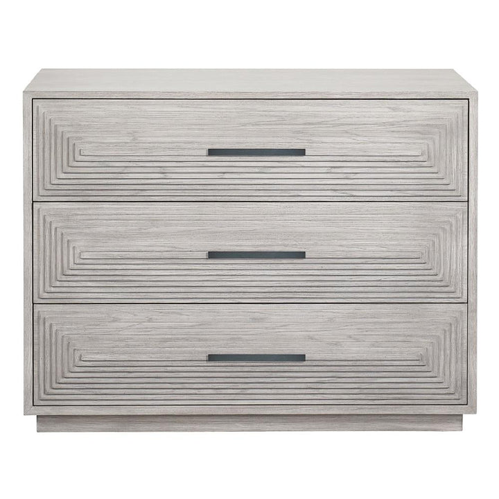 James Modern Classic Grey 3 Drawer Wood Dresser