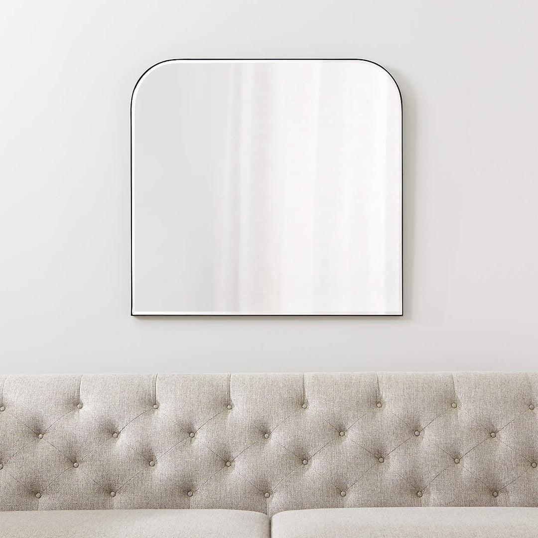 Edge Black Arch Wall Mirror