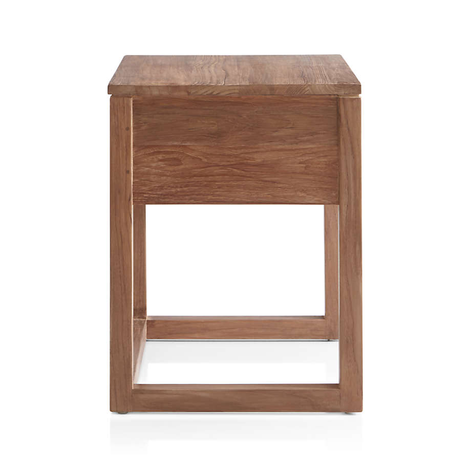 Linea Natural Teak Wood Nightstand