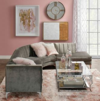 Rose Quartz On Metal Stand