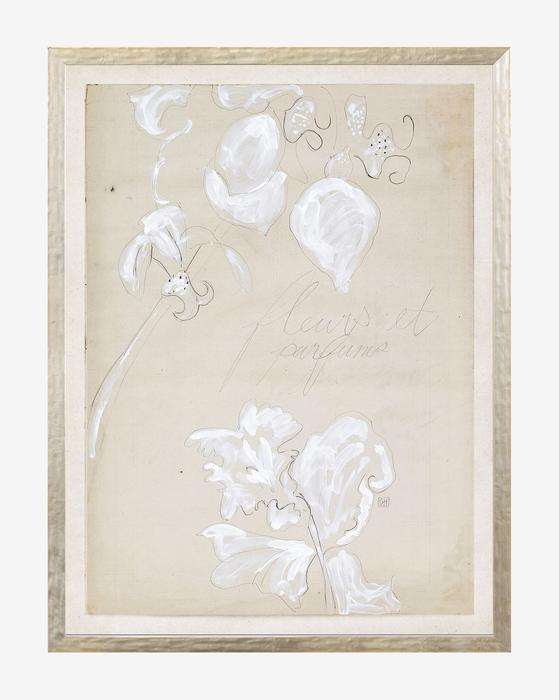 Beige Abstract With Frame 13"x17"