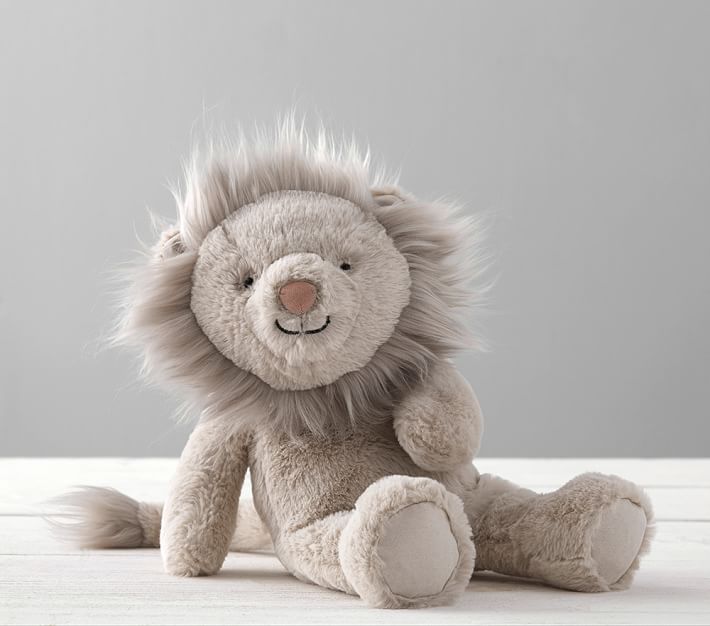 Taupe Lion Critter Plush-Small
