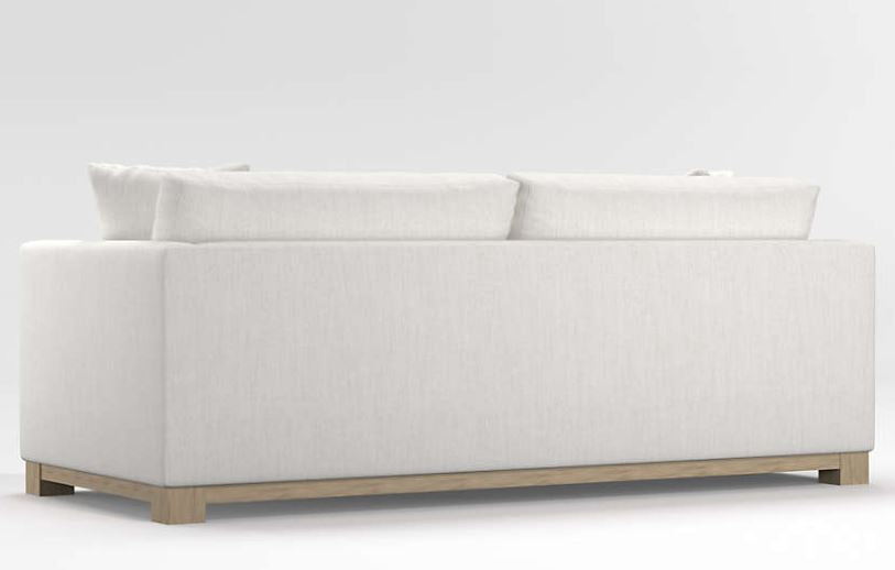 Gather Wood Base Bench sofa