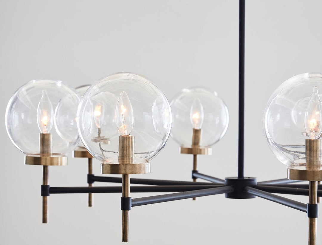 Camryn Glass Globe Round Chandelier