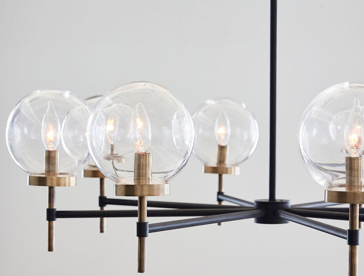 Camryn Glass Globe Round Chandelier