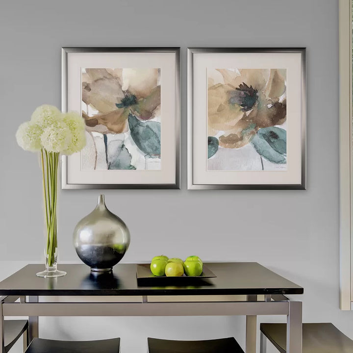 Areesa Watercolor Poppy 2 Pieces