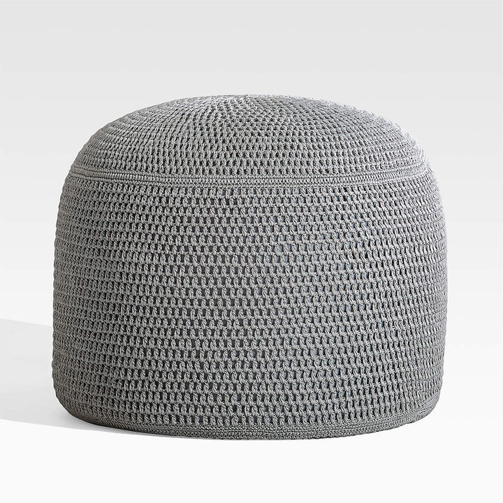 Grey Outdoor Pouf