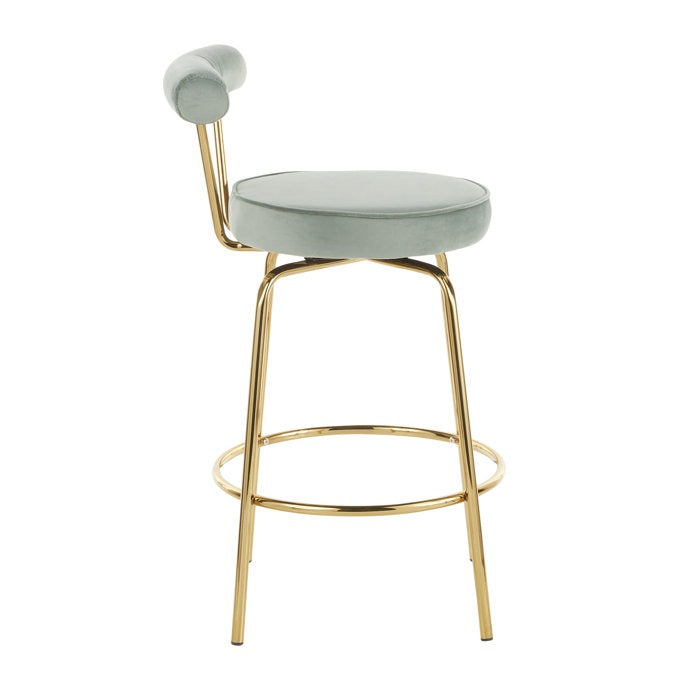 Kayson Swivel Upholstered Counter Stool