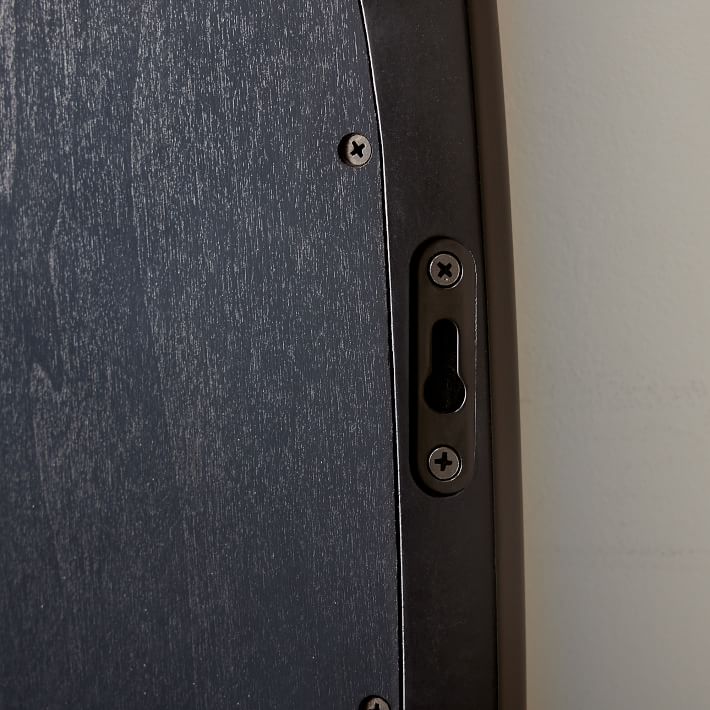 Asymmetrical Wood Framed Floor Mirror