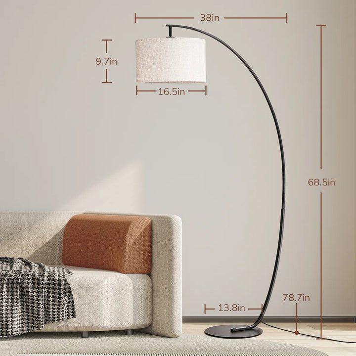 Arched Floor Lamp With Remote Control