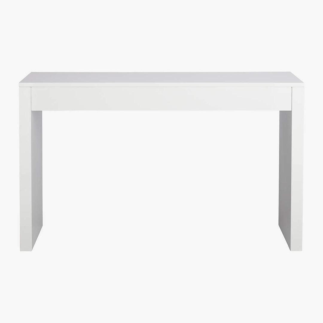 Runway White Lacquer Desk