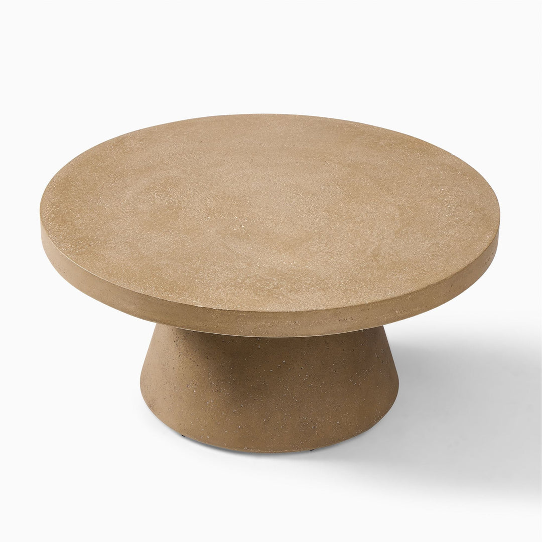 Textured Concrete Outdoor Coffee Table