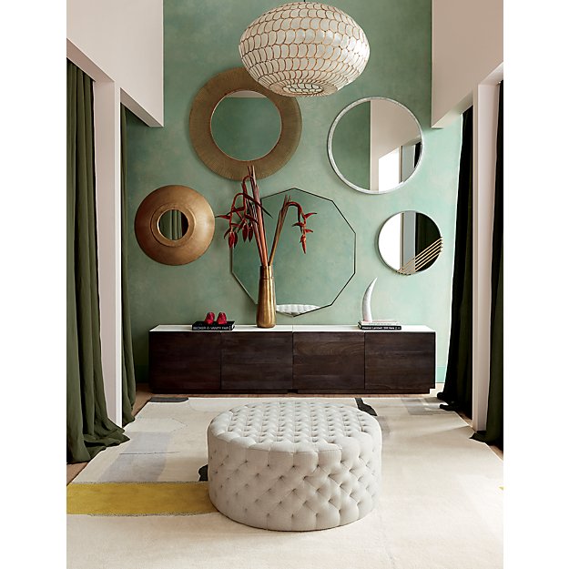 Forest Green Linen Curtain Panel-48''x108''