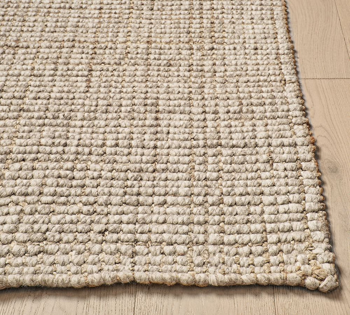 Chunky Wool Jute Rug-6'x9'