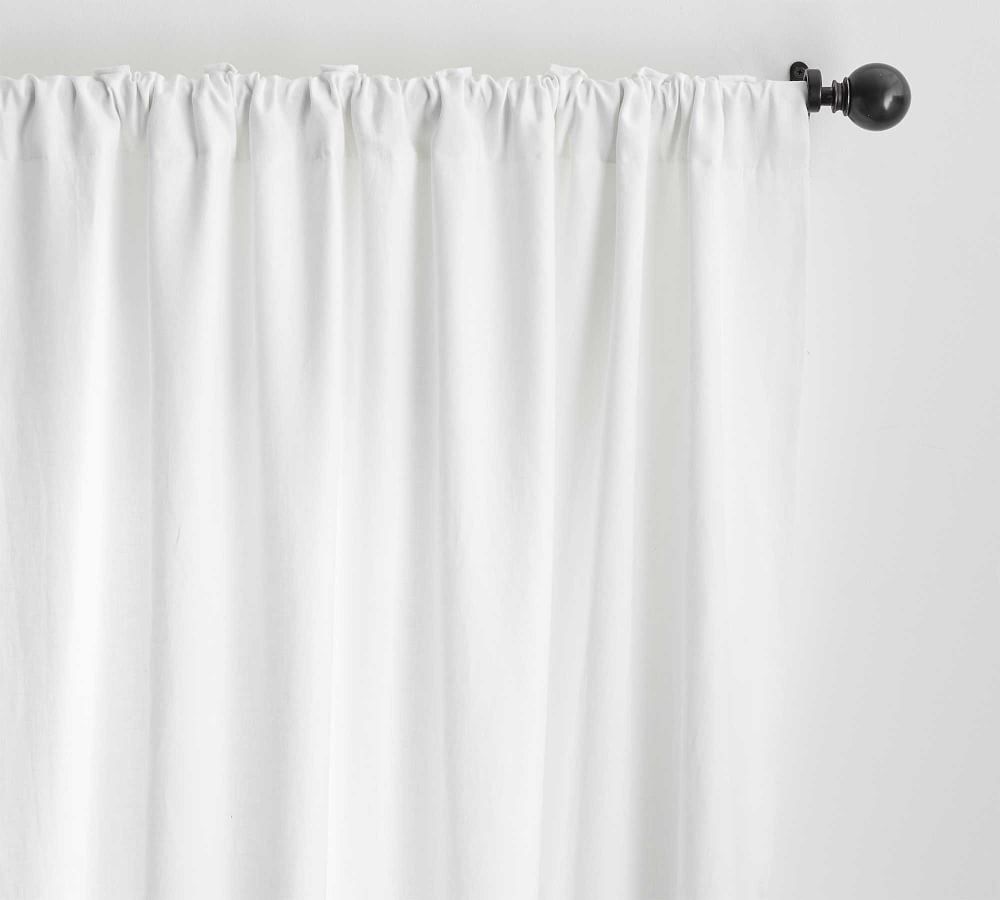 Custom Belgian Flax Linen Rod Pocket Curtain 144"
