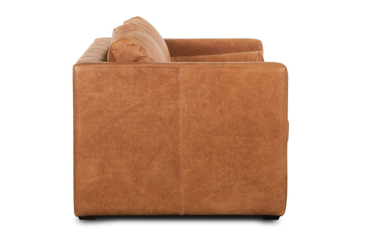 Napa 82 Leather Pull Out Convertible Sleeper Sofa