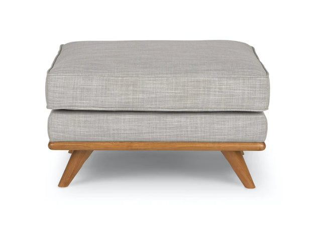 Timber Rain Cloud Gray Ottoman