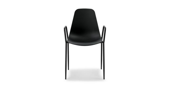 Svelti Pure Black Dining Armchair