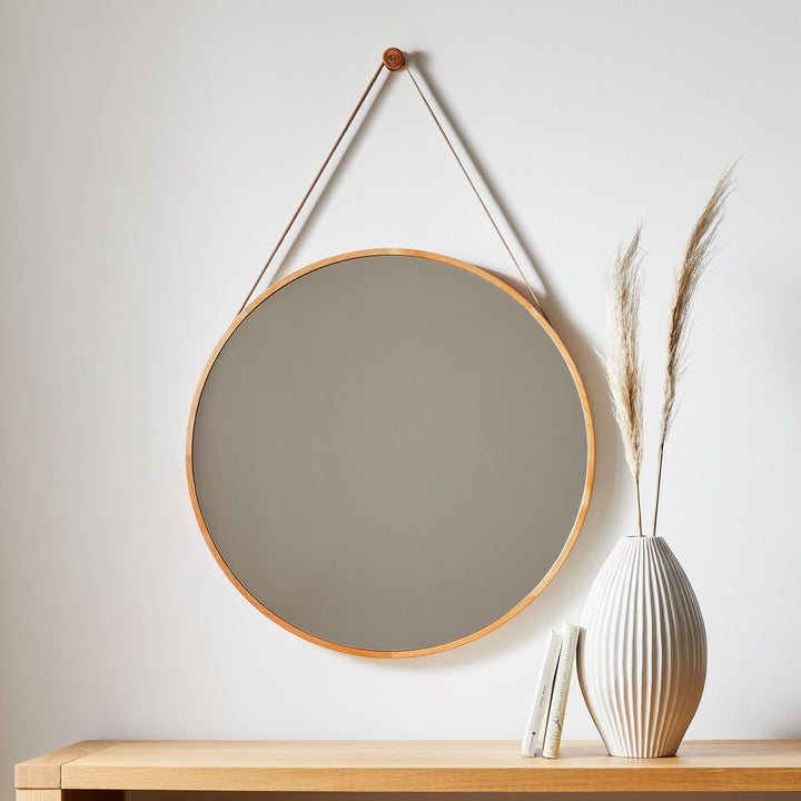 Modern Hanging Round Wall Mirror