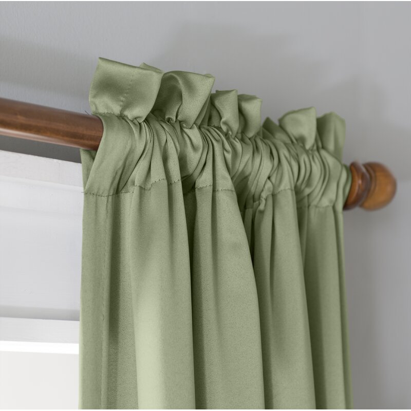 Wayfair Basics Solid Room Darkening Thermal Rod Pocket Single Curtain Panel-95"