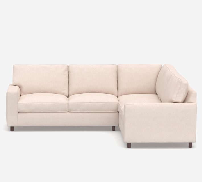 PB Comfort Square Arm Upholstered 3-Piece L-Sectional