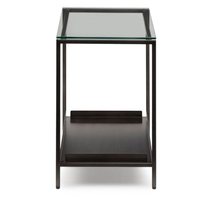 Lutto Gunmetal Gray Side Table