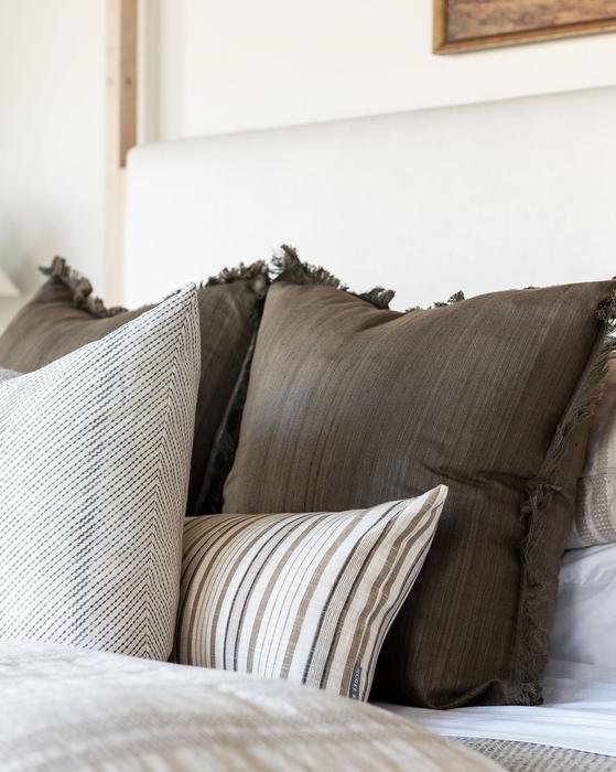 Abbey Silk Fringe Pillow Cover