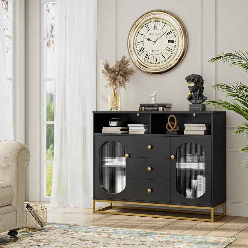 Menifee 2-Door Sideboard With 3 Drawers