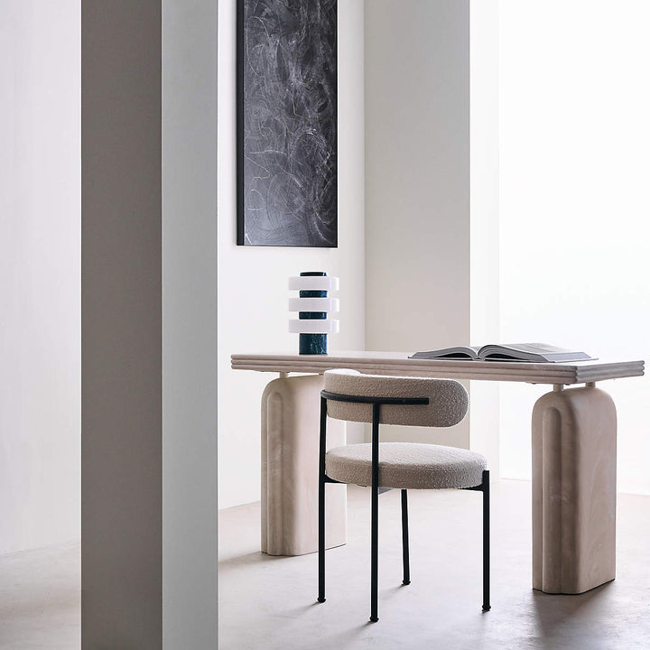 MERCURY GREEN MARBLE TABLE LAMP