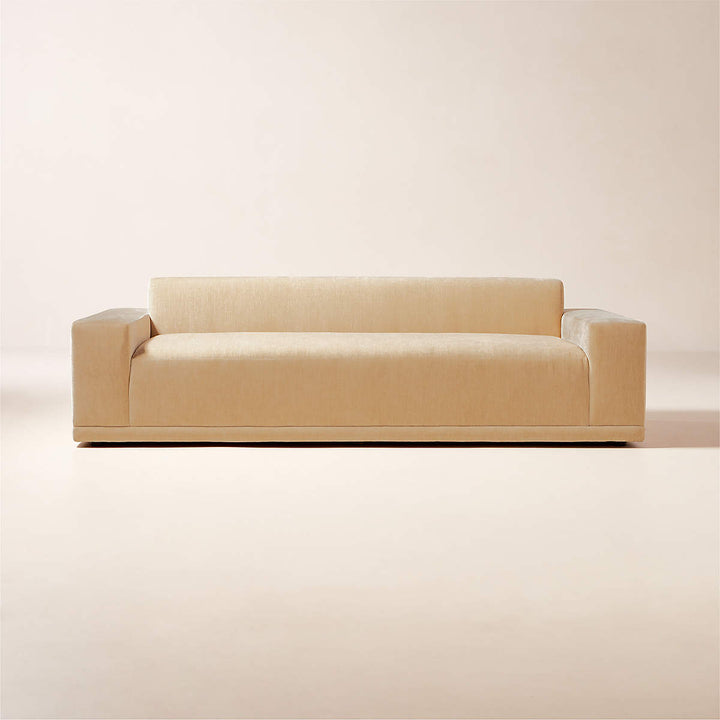Faible 100 Wheat Performance Velvet Sofa