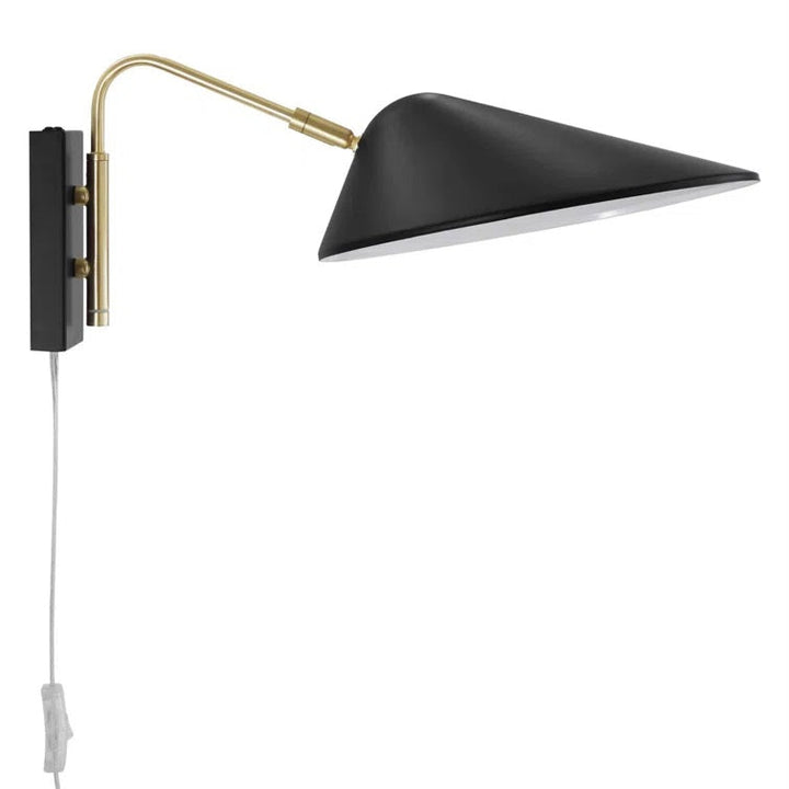 Solid Brass Swing Arm Sconce