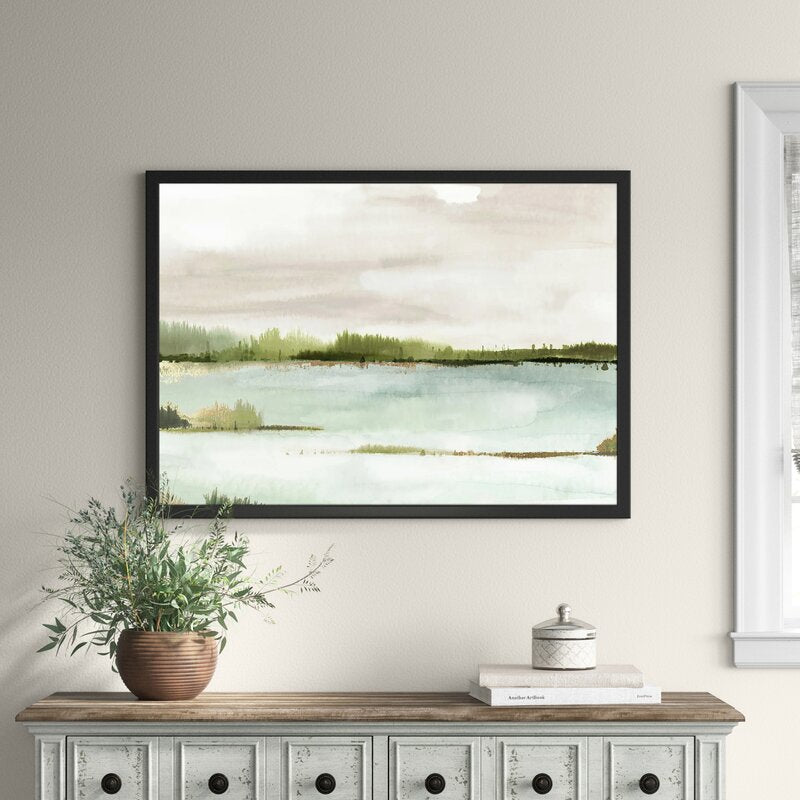 Silent Lake With Frame
