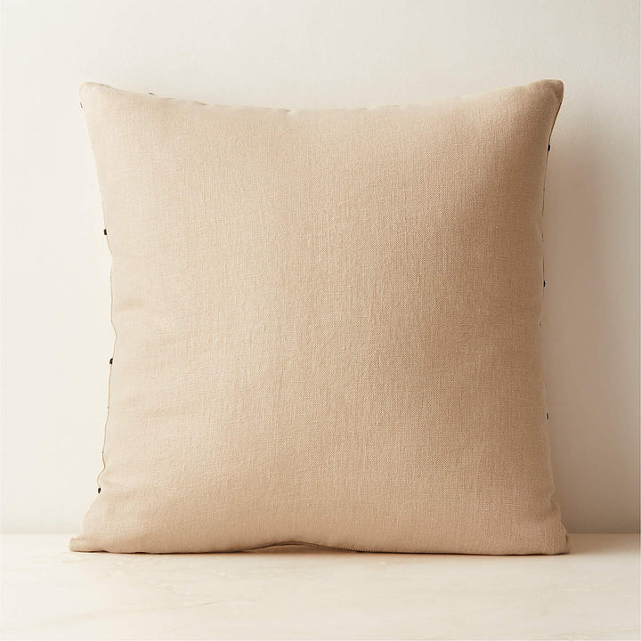 Symi Brown And Smoked Lavender Throw Pillow