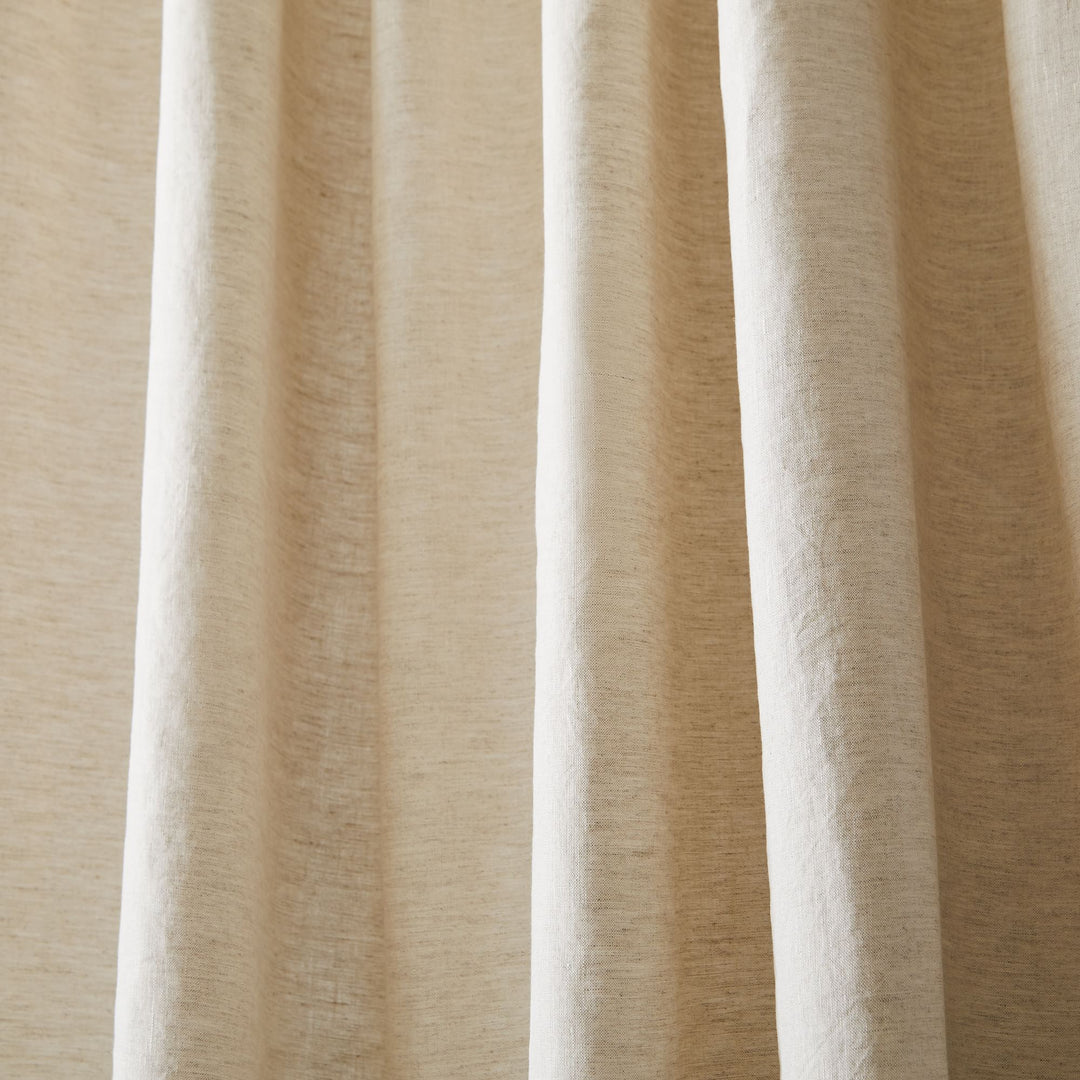 European Flax Linen Blackout Curtain-108"