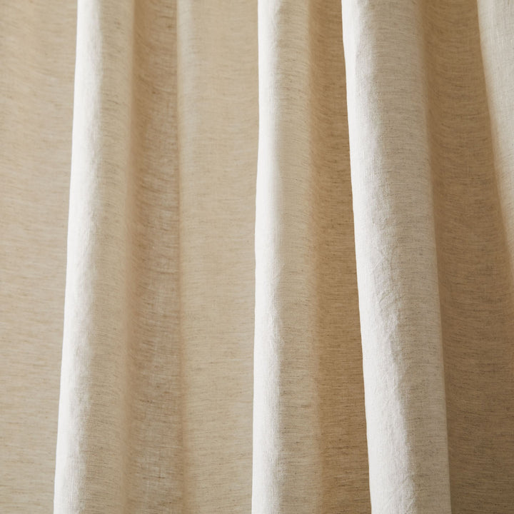 European Flax Linen Blackout Curtain-108"