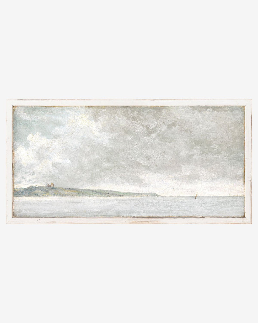 Gloomy Seas With Frame-16.25"x8.25"