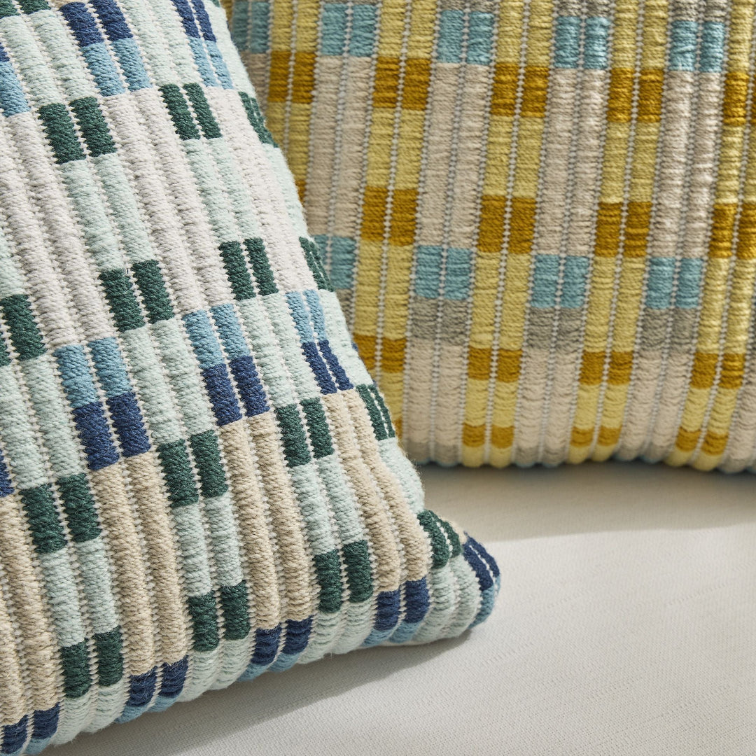 Outdoor Check Point Pillow-20"x20"