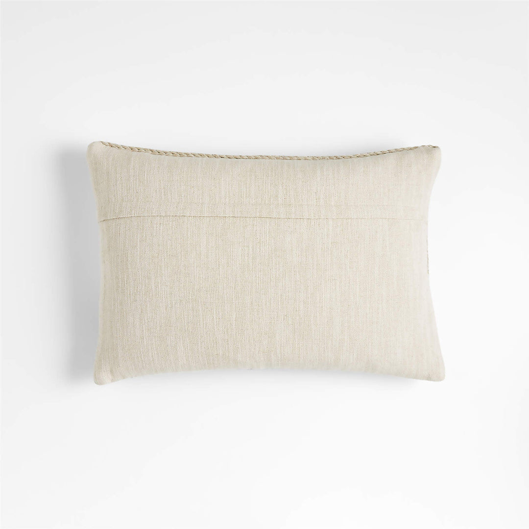 Corby Geometric Desert Green Kilim Pillow Cover-22"x15"