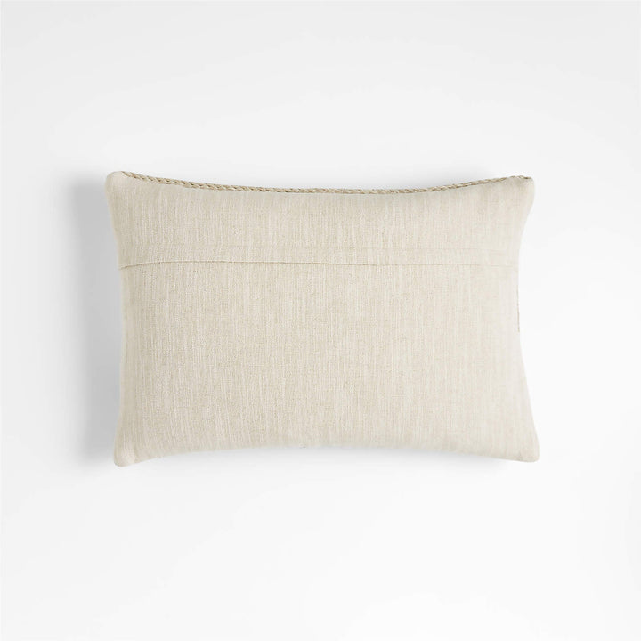 Corby Geometric Desert Green Kilim Pillow Cover-22"x15"