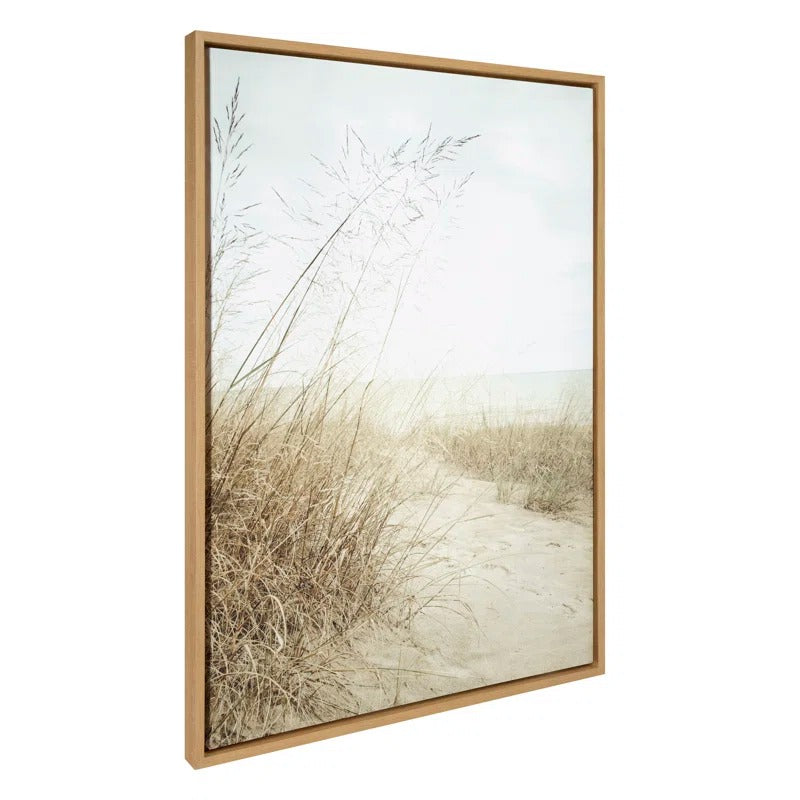 Beach Grasses 28x38 Framed Canvas Framed