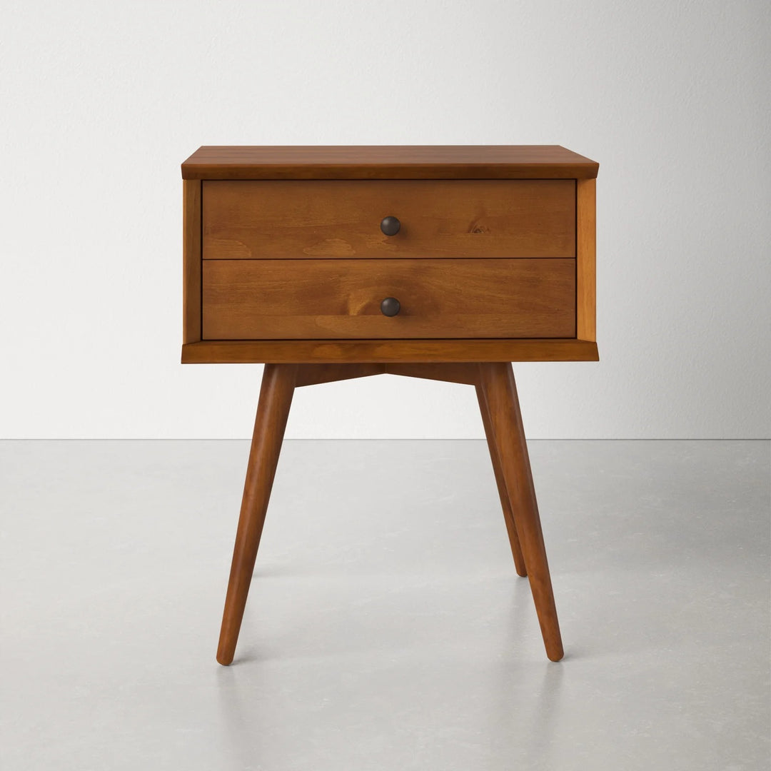 Grady 2 - Drawer Solid Wood Nightstand