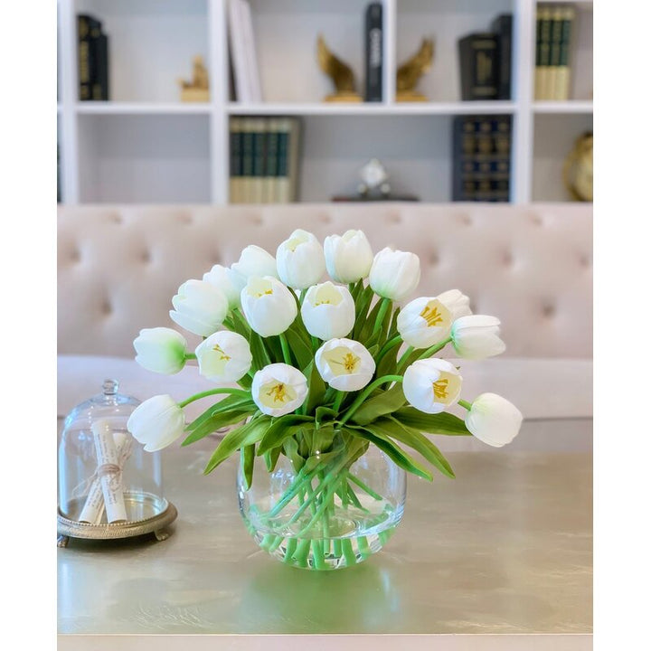 Real Touch Table Tulip Centerpiece in Vase