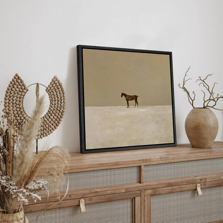 Lone Horse In Vast Photo Frame