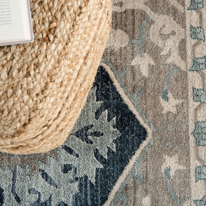 Cicero Wide Square Pouf Ottoman